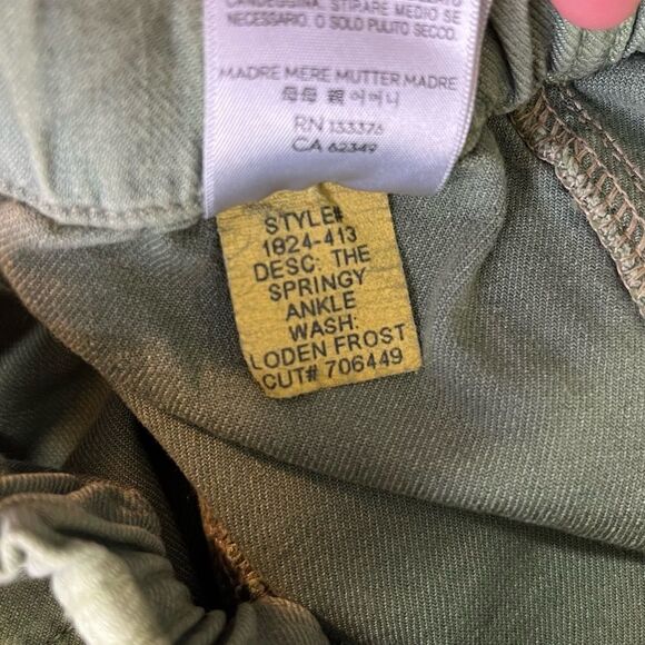 MOTHER The Springy Ankle Pant in Loden Frost Size 25 - Picture 8 of 15